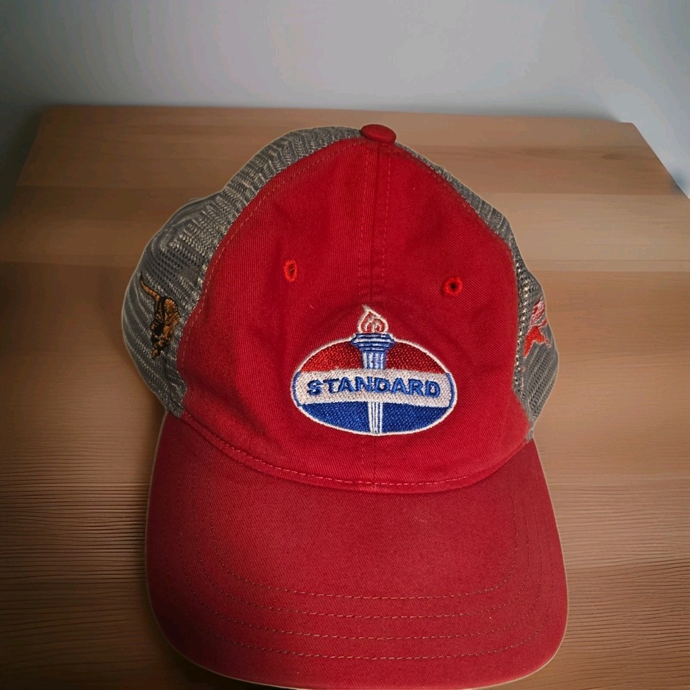 Vintage Standard Oil Hat Tiger/ Pegasus Logo Snapback One Size